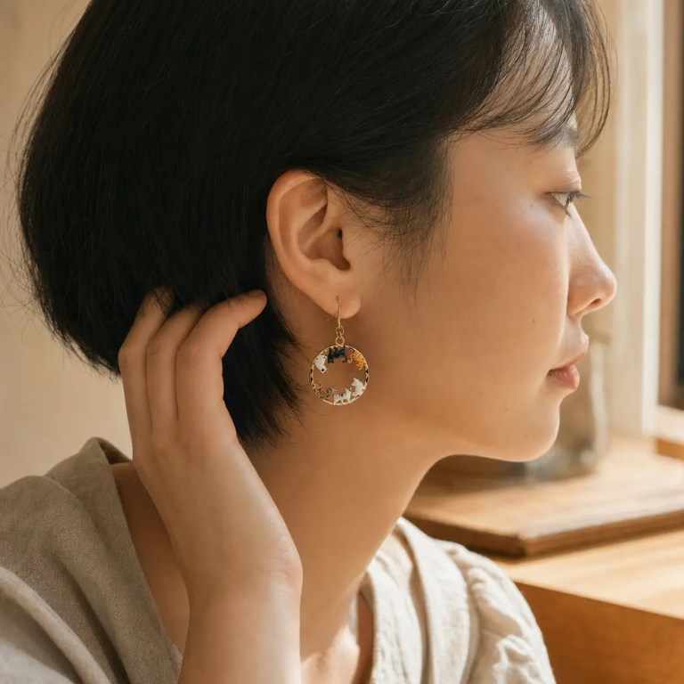 猫集会　ピアス・イヤリング